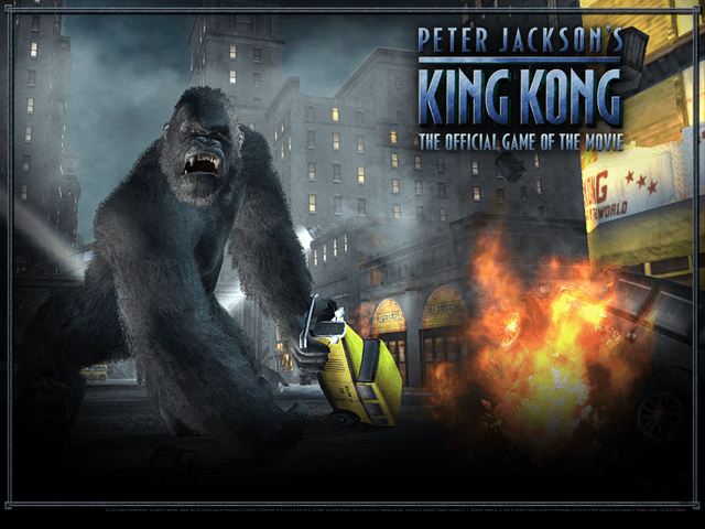Peter Jackson's King Kong title screen for Xbox